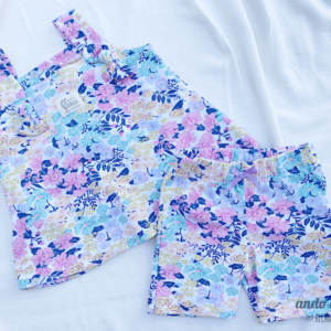 Set Musculosa y Biker Flores
