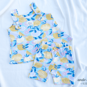 Set Musculosa y Biker Limones