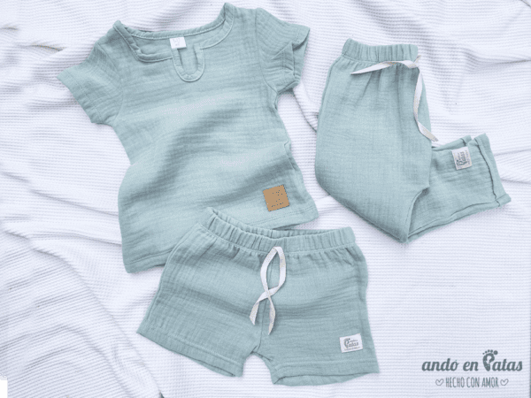 Babucha Baby Cotton Mint - Imagen 3