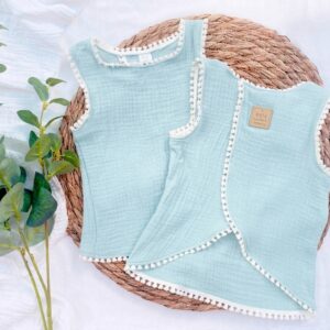 Remera Cala Mint Flecos