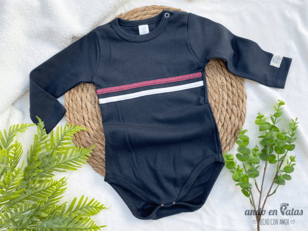 Body o Remera Combinada Negro