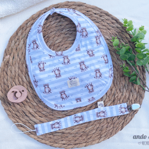 Set Mapache - Babero + portachupete