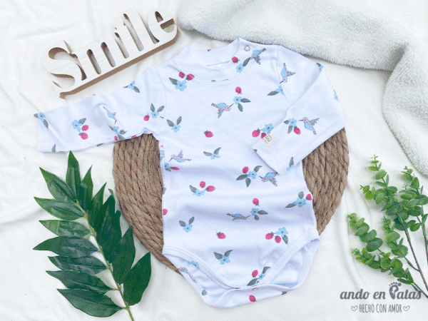 Body Semi Polera Colibrí