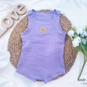 Romper Baby Cotton Lila