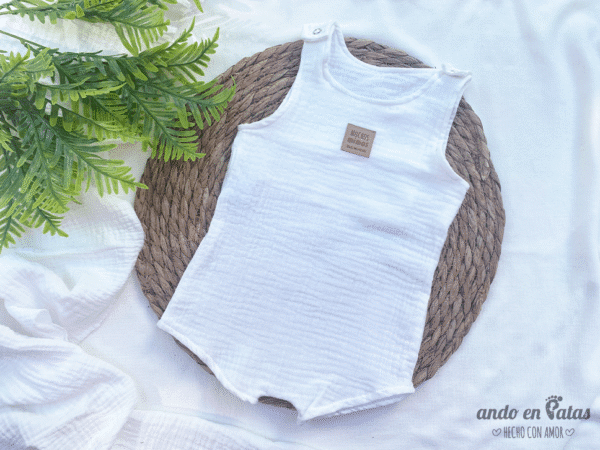Romper Baby Cotton Blanco