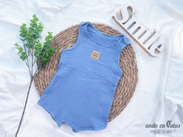 Romper Baby Cotton Índigo