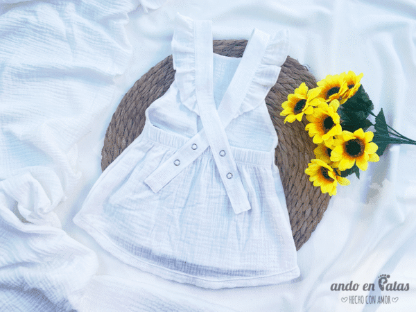 Jumper Baby Cotton Blanco - Imagen 2