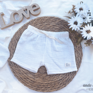 Short Baby Cotton Blanco