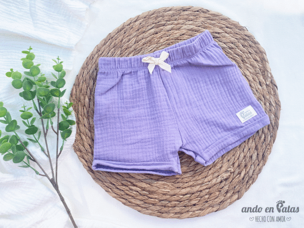 Short Baby Cotton Lila