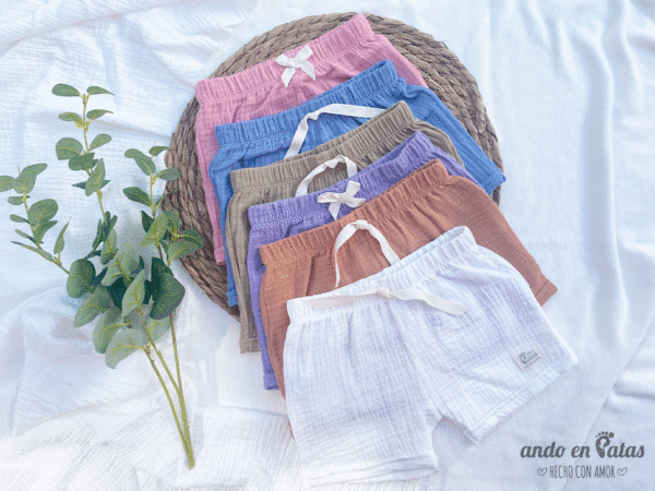 Short Baby Cotton Musgo - Imagen 3