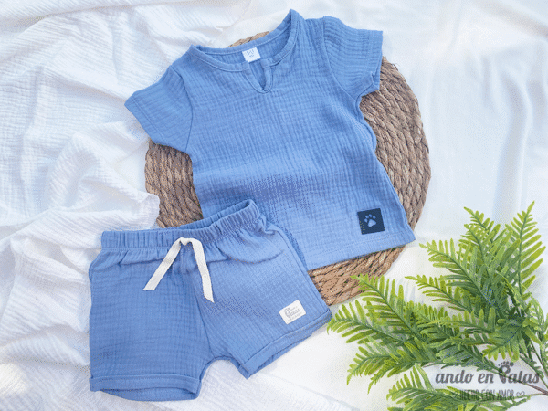 Remera Amancio Baby Cotton Índigo - Imagen 2