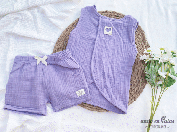 Remera Cala Baby Cotton Lila - Imagen 2