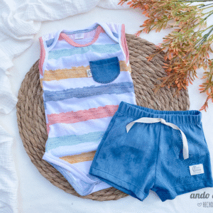 Set Musculosa + Short - Rayado