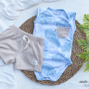 Set Musculosa + Short - Hojas