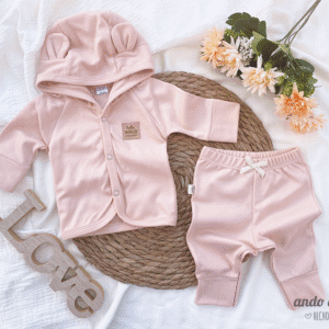 Conjunto Orejitas Salmon