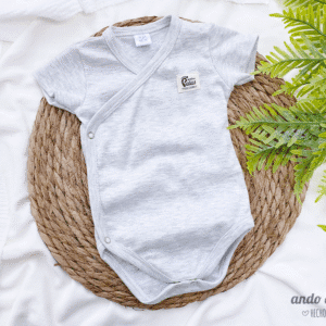 Batita Body Manga Corta Melange