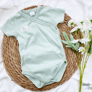 Batita Body Manga Corta Menta