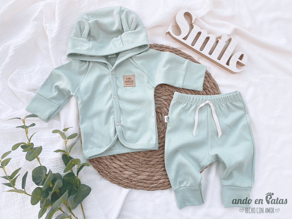 Conjunto Orejitas Menta