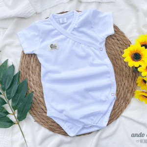 Batita Body Manga Corta Blanco