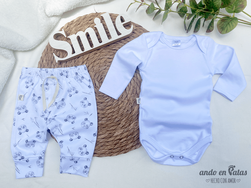 Panda Bamboo - Batita Body y Ranita - Imagen 2