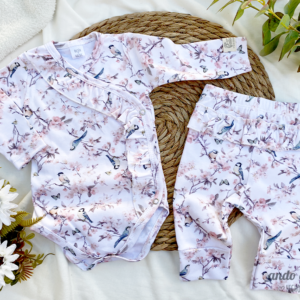 Cerezo - Batita Body volado + Ranita volado