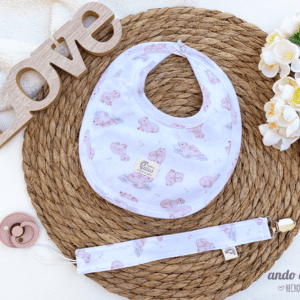 Set Capibara - Babero + portachupete