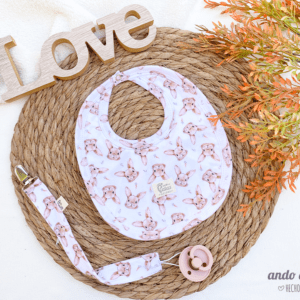 Set Carrot - Babero + portachupete