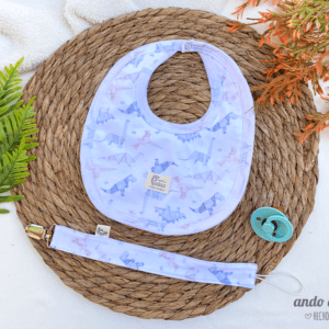 Set Origami - Babero + portachupete