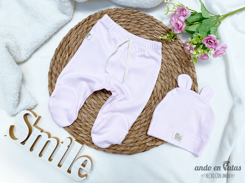 Medio Osito Rosa Bebé - Imagen 2