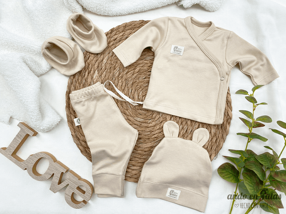 Set Nacimiento 4 Piezas - Latte