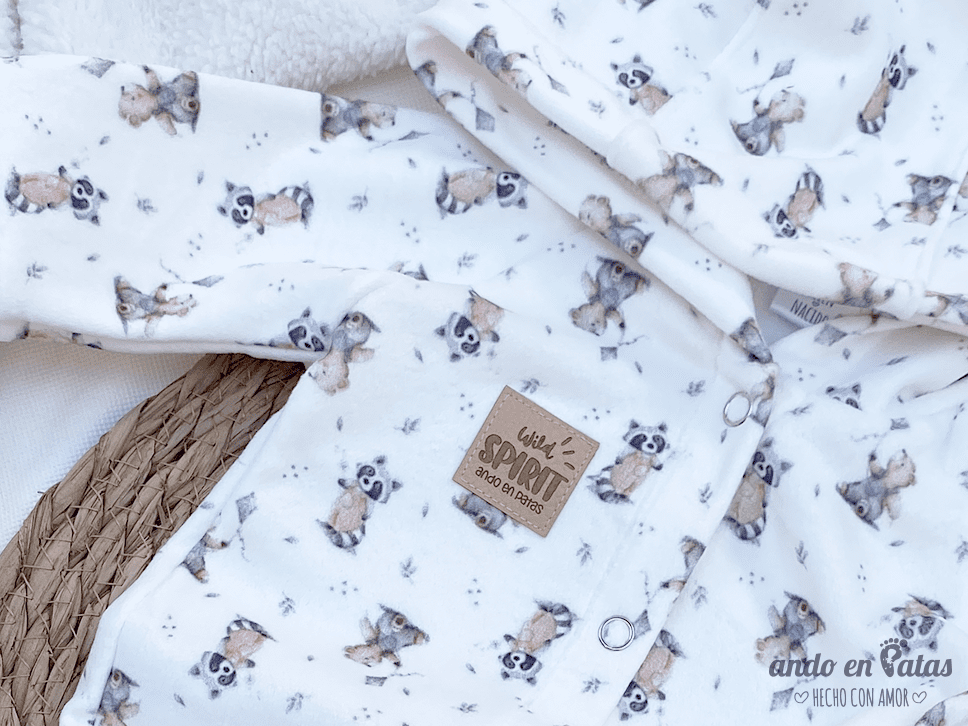 Mameluco Plush Mapache - Imagen 2