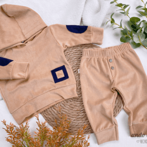 Conjunto Plush Bastonado Nuez