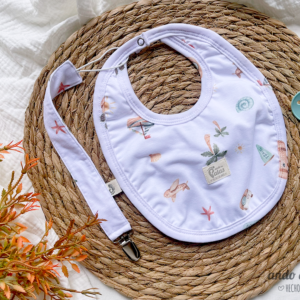 Set Viajero - Babero + portachupete - Talle 6M a 24M