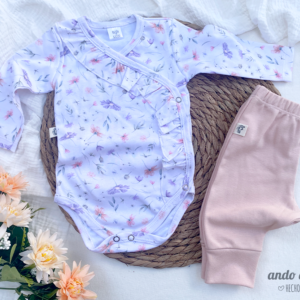 Jardines - Batita Body Volado + Ranita
