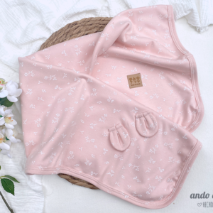 Manta Pima Flor Rosa