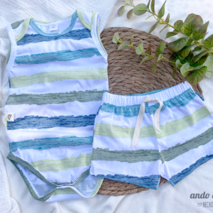Set Raya Limón - Body Musculosa + Short Clásico