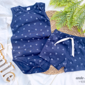 Set Marinero - Body Musculosa + Short Clásico