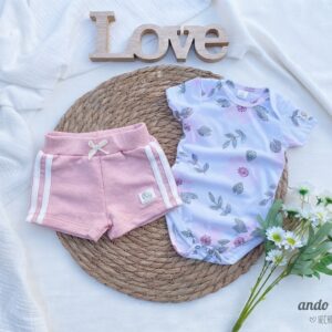 Set Rosetón - Body Americano + Short Sport Centolla