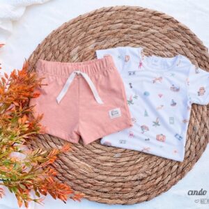Set Viajero - Remera Teo + Short Classic Damasco