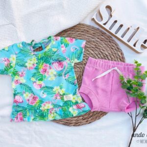 Set Flamenco - Remera Amaia + Mini Short Chicle
