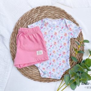 Set Florencia - Body Americano + Short Classic Chicle