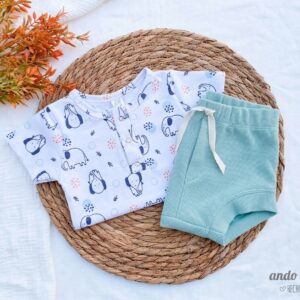 Set Elefante - Remera Amancio + Mini Short Mint