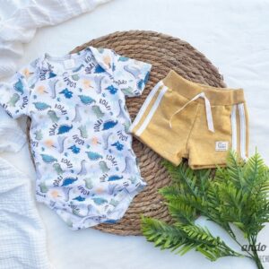 Set Roar - Body Americano + Short Sport Marino