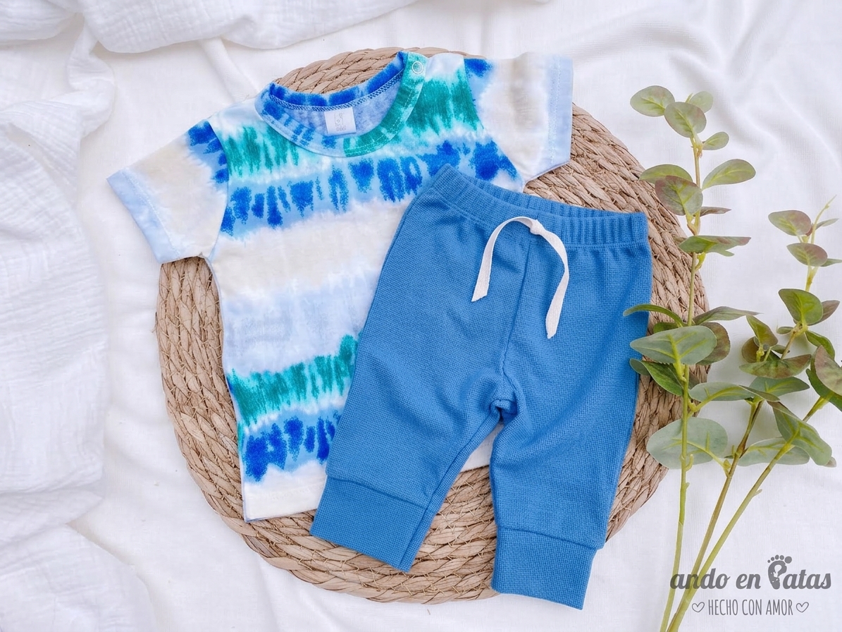Set Degrade - Remera Teo + Chupin Panal Aero