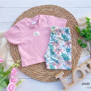 Set Iris - Crop Chicle + Biker Alg/Lycra